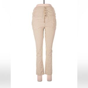 Free People Tan Striped Pants Size 8